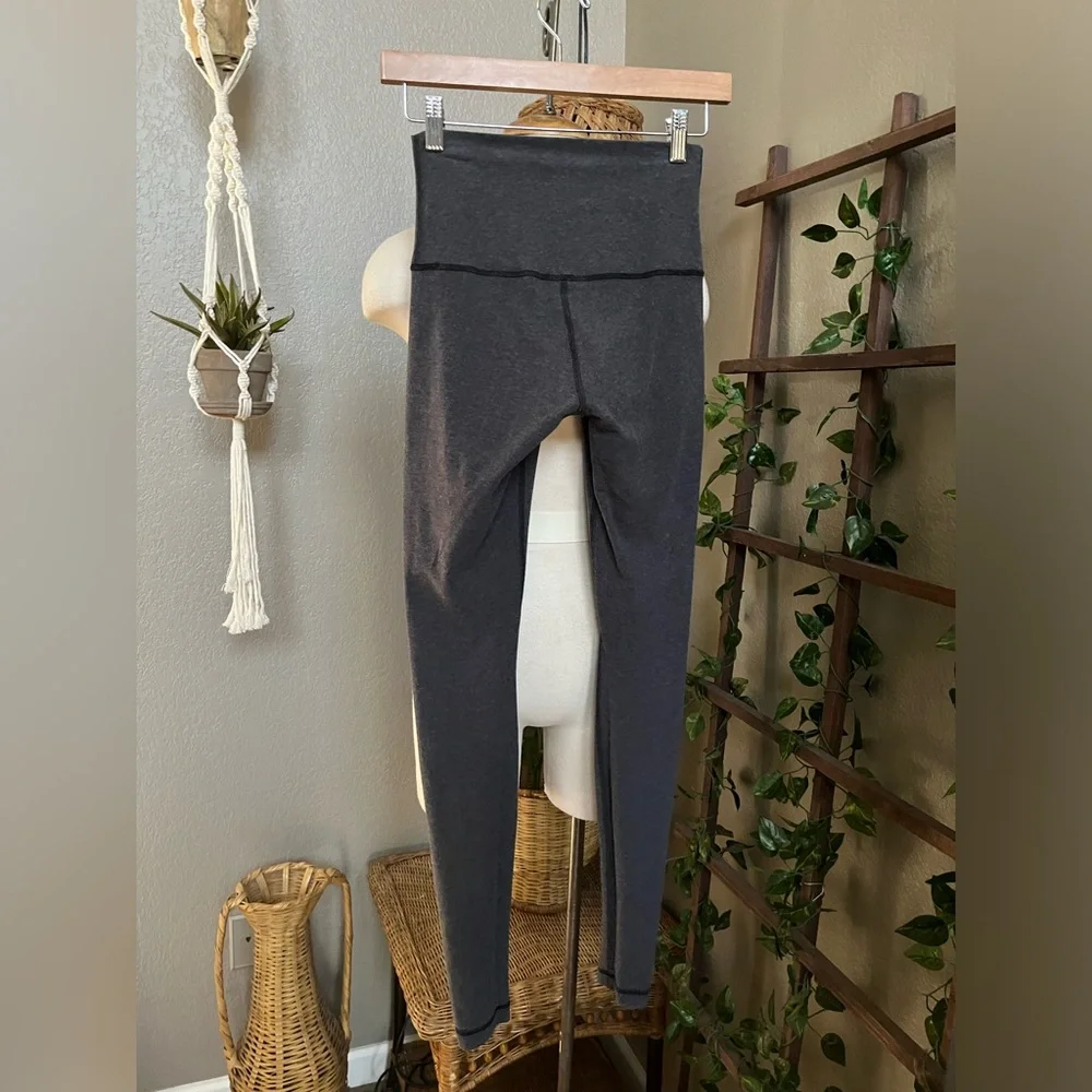 Lululemon Wunder Under Pant (Roll Down) Heathered Black